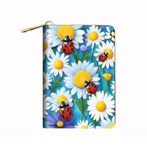 5943 RFID Small Credit Card Holder Wallets , Slim Leather Card Case Wallet